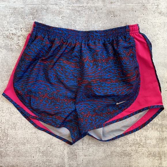 Nike Dri Fit Athletic Elastic Waist Shorts With Built In Briefs - Picture 1 of 5